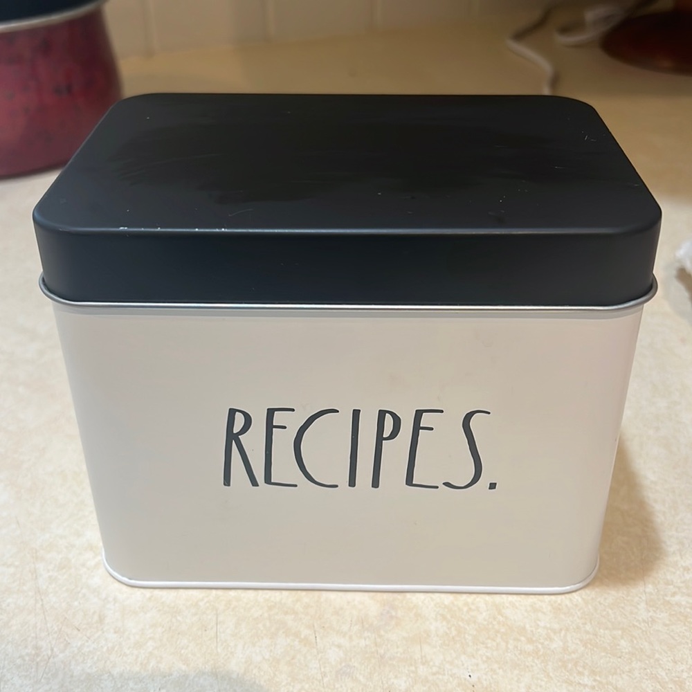 Rae Dunn Recipe Box